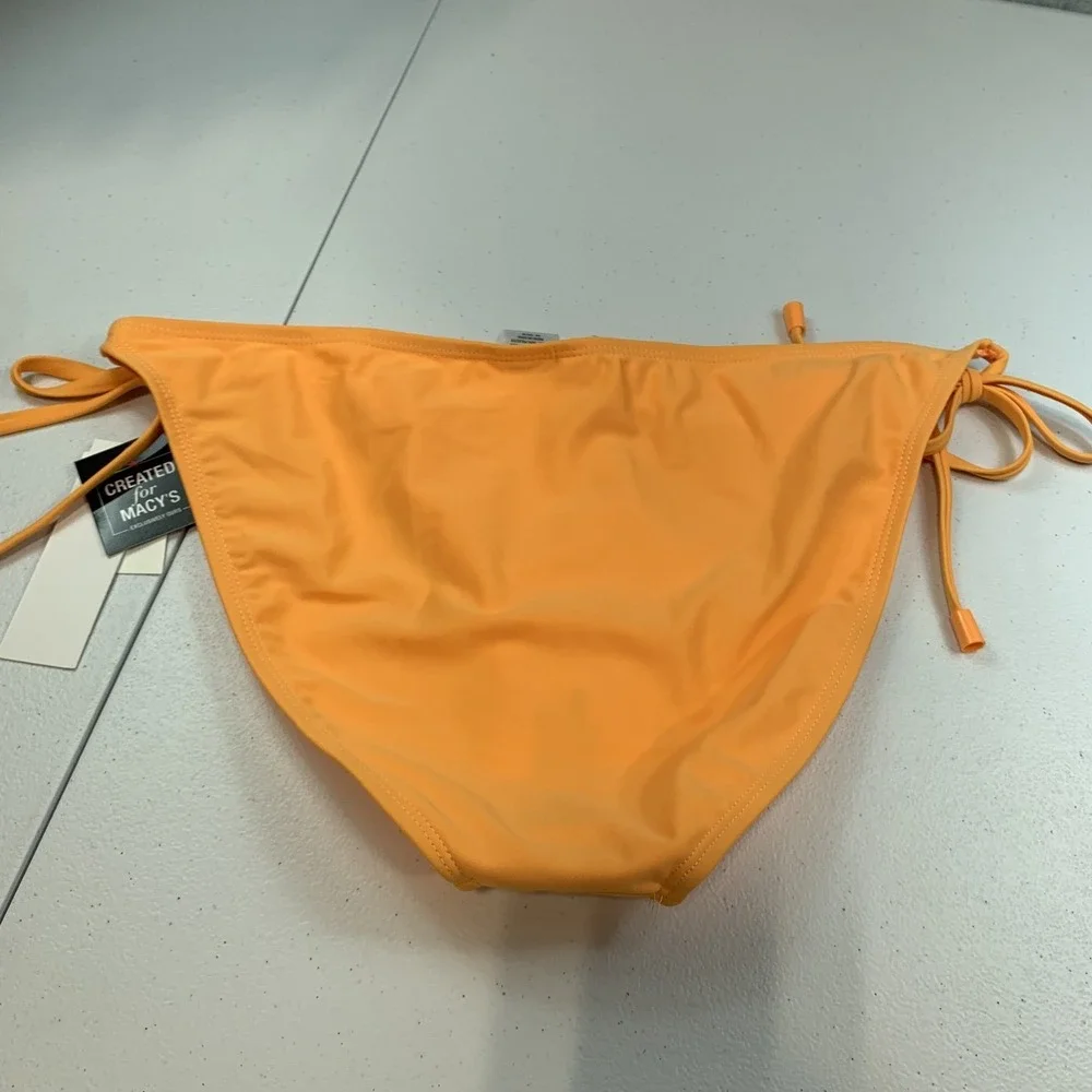 Salt & Cove Junior's Swim Bikini Bottom XL Orange Side Tie String Beach Summer